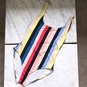 Solid and Striped Original One Piece Scoop Back